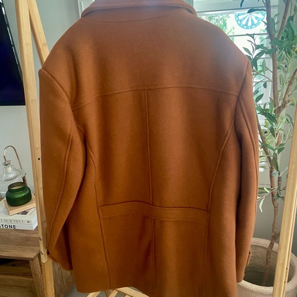 Men’s West Louis Wool Coat with removable collar – Size Small - Picture 3 of 8